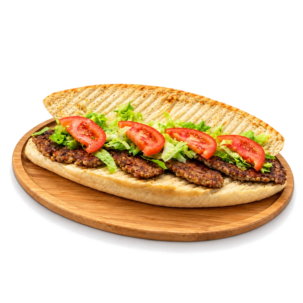 Köşem Fast Food köfte ekmek, ahşap tabakta
